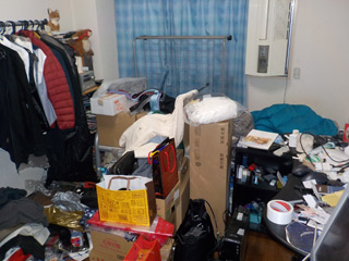 作業前の家財の写真