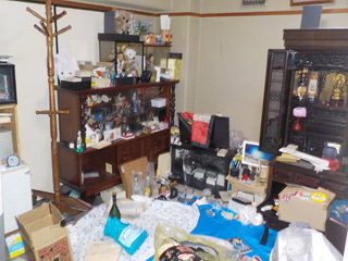 作業前の家財の写真