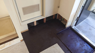 無くなった付近の防臭塗料塗布後