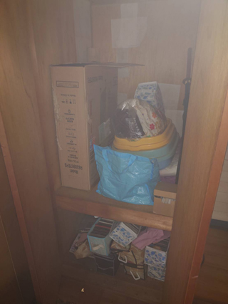 ２階部屋５の押し入れのビフォア