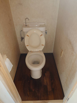 トイレの家財撤去後