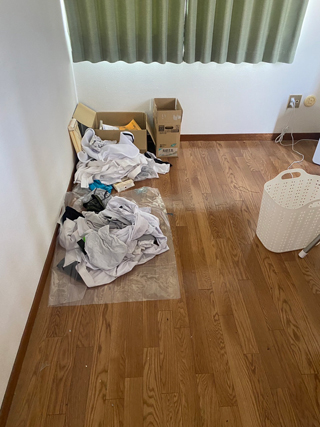 部屋右隅のアフター