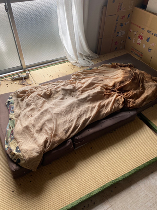 亡くなっていた場所のビフォア