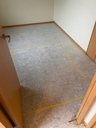亡くなった部屋の床撤去後