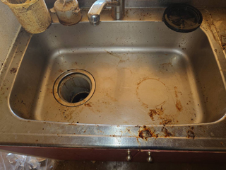 キッチンシンクのビフォア