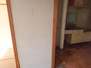 キッチン入り口のアフター