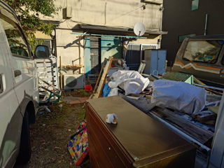 玄関前のアフター