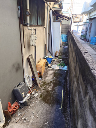 アパート外周のビフォア