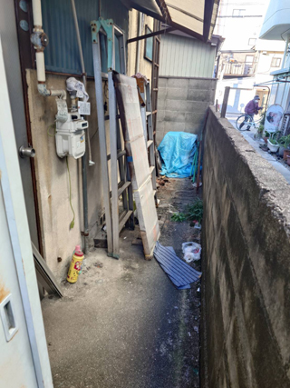 アパート外周のビフォア