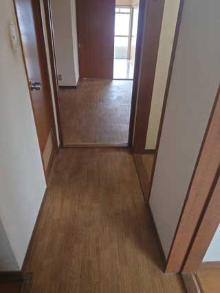 廊下のアフター