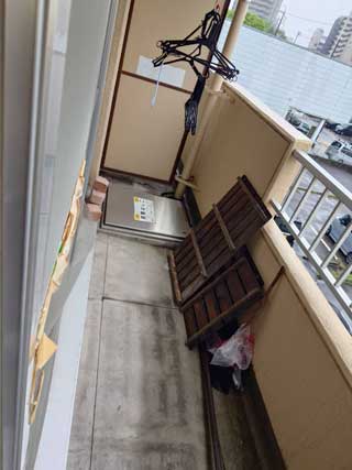 ベランダのビフォア