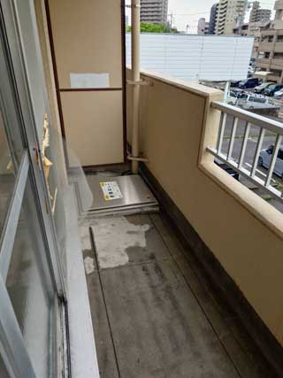 ベランダのアフター