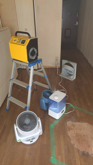 オゾン脱臭風景