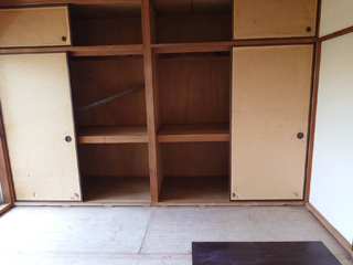 お亡くなりになった部屋２のビフォア、撤去後、畳撤去後、アフター