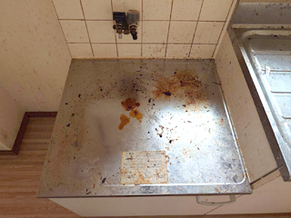 キッチンコンロ台のビフォアアフター