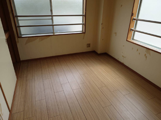 部屋１ビフォア、撤去後、アフター