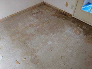 亡くなった場所の床上特殊清掃後