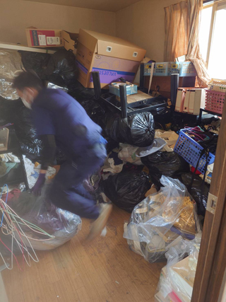 部屋２の作業途中