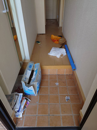 玄関のビフォアアフター