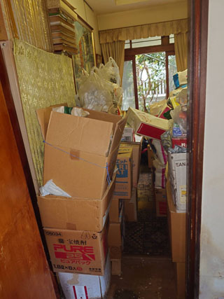 部屋１のビフォア、途中、アフター