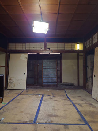部屋２のビフォア、途中、アフター