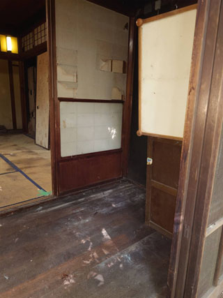 縁側左手のビフォアアフター