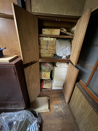 部屋６押し入れのビフォアアフター