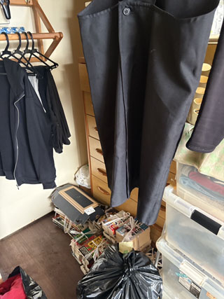 クローゼット前のビフォアアフター
