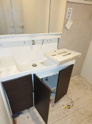 洗面台のビフォアアフター