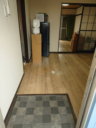 玄関のビフォアアフター